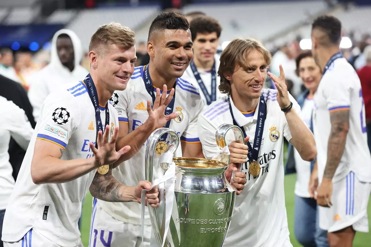 Bộ 3 tiền vệ tài hoa đưa Real Madrid liên tục đứng trên đỉnh châu Âu. Ảnh: Internet