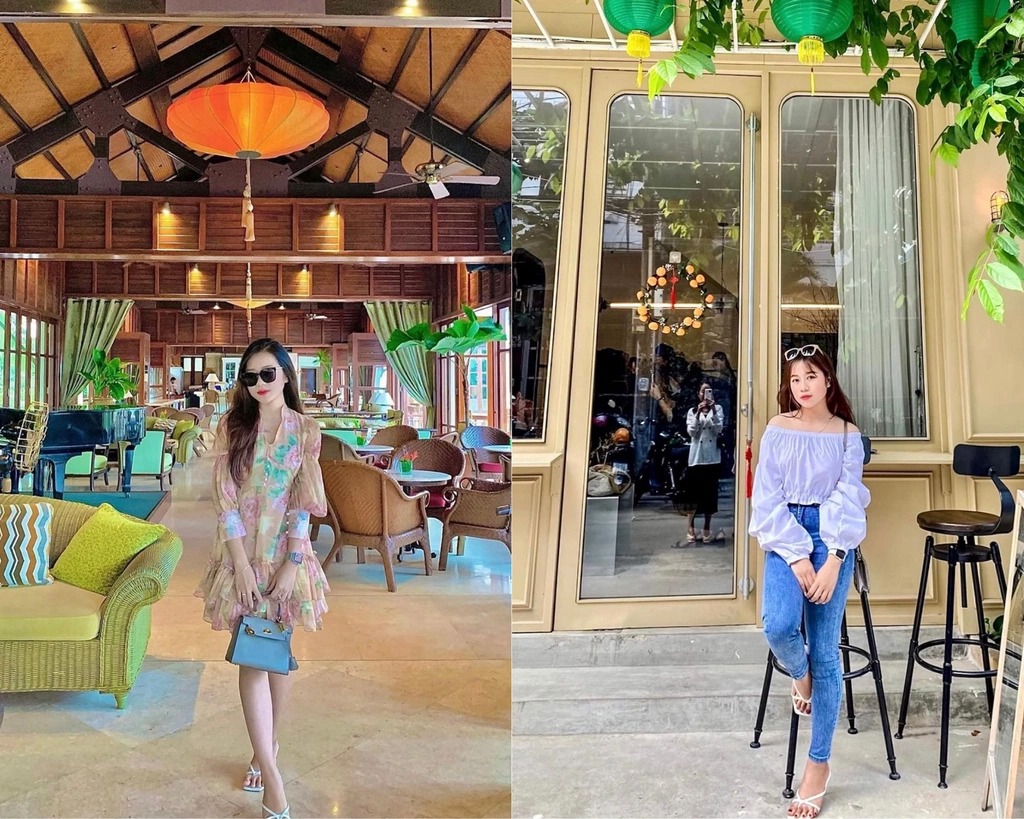 Hoàng Yến theo đuổi phong cách thời trang nhẹ nhàng, nữ tính. Ảnh: Instagram NV