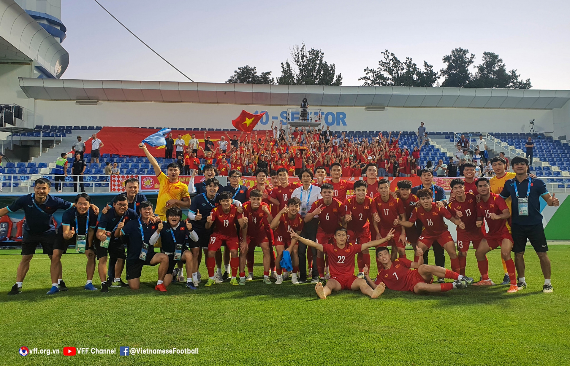 U23 Việt Nam vừa xuất sắc cầm hòa U23 Hàn Quốc tại VCK U23 châu Á 2022. Ảnh: Internet