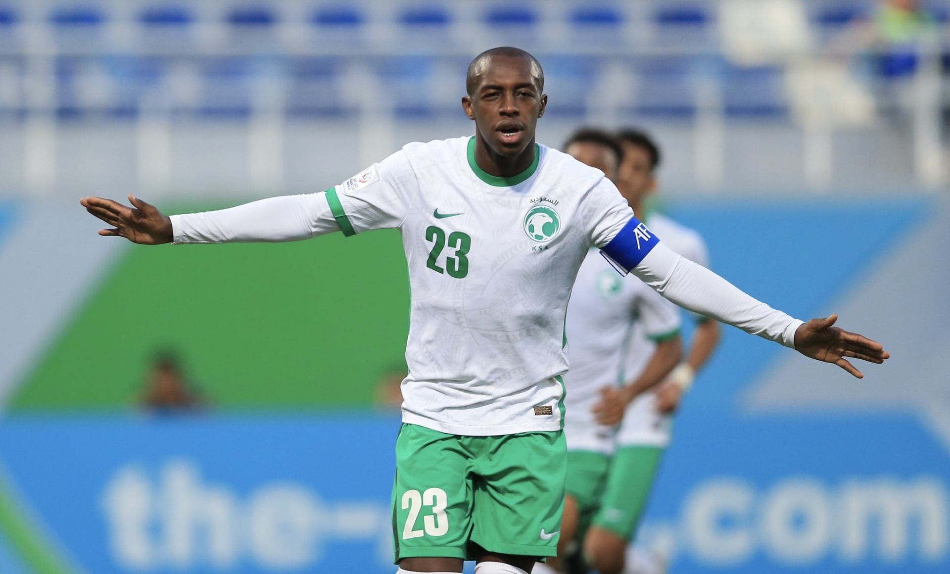 Ibrahim Mahnashi sẽ không thể góp mặt ở trận Tứ kết gặp U23 Việt Nam. Ảnh: Internet