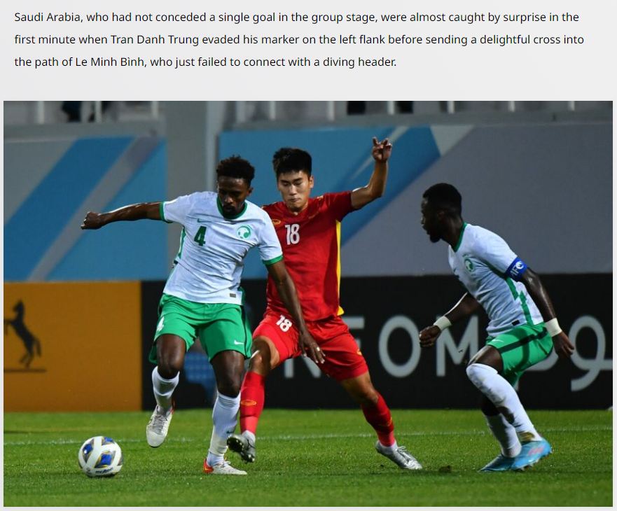 LĐBĐ châu Á (AFC) dành lời khen ngợi cho U23 Việt Nam. Ảnh: Internet