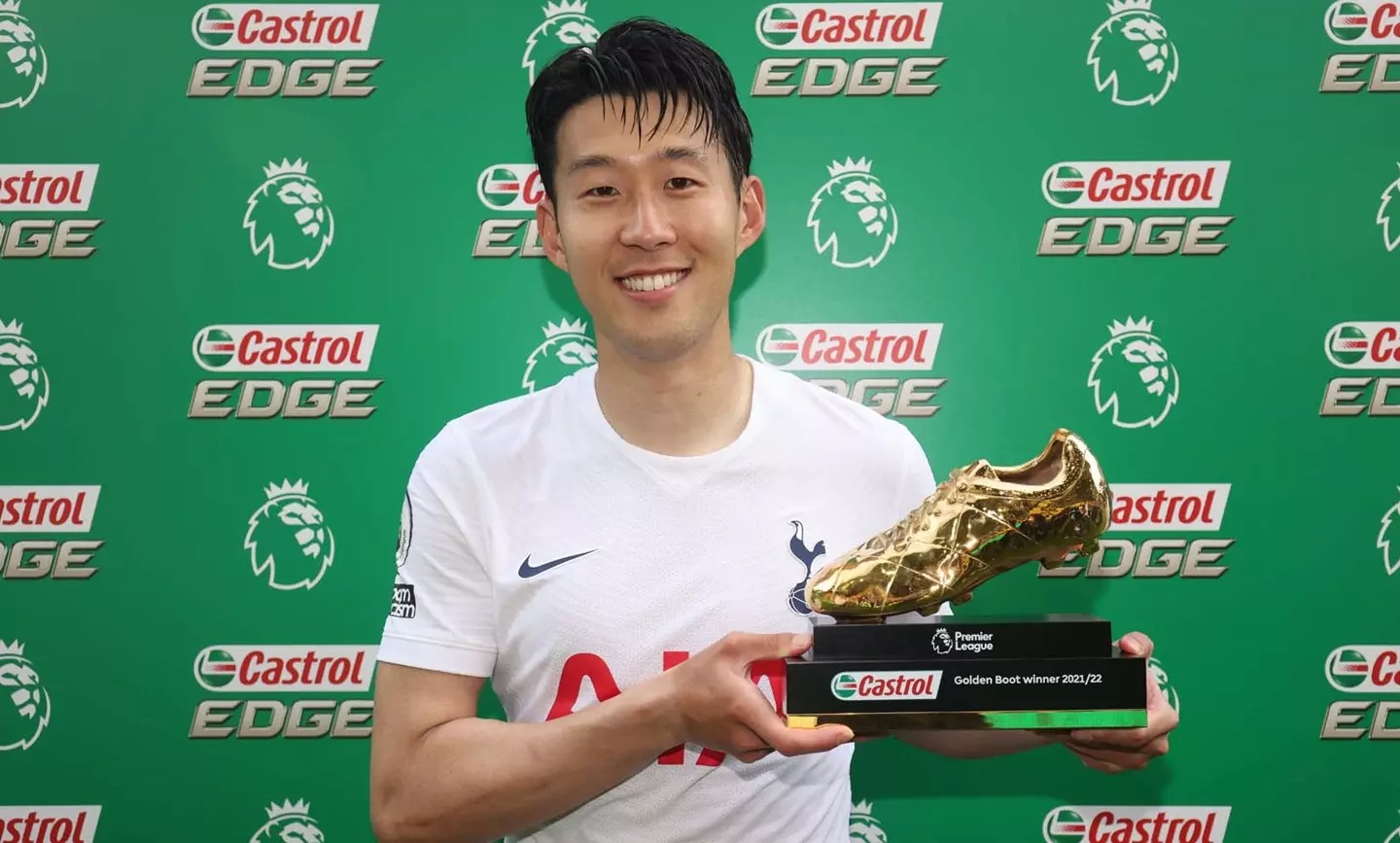 Son Heung-min giành danh hiệu vua phá lưới Premier League 2021/22. Ảnh: Internet
