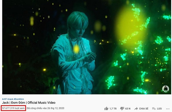 Jack có lượng view tăng nhanh Jack có lượng view tăng nhanh