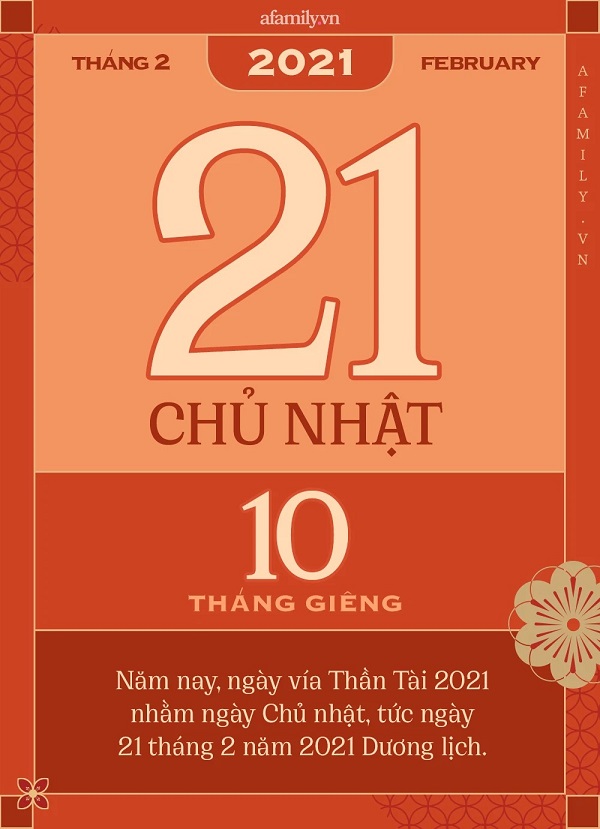 Ngày vía Thần Tài năm Tân Sửu 2021 là ngày nào, vào thứ mấy? - Ảnh 1