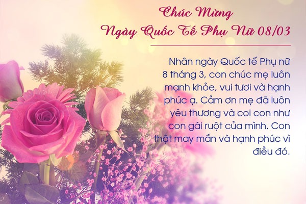Lời chúc dành cho mẹ kính yêu Lời chúc dành cho mẹ kính yêu