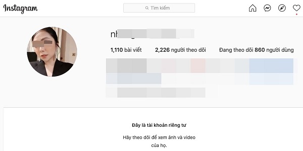Tài khoản của H.N để chế độ riêng tư Tài khoản của H.N để chế độ riêng tư