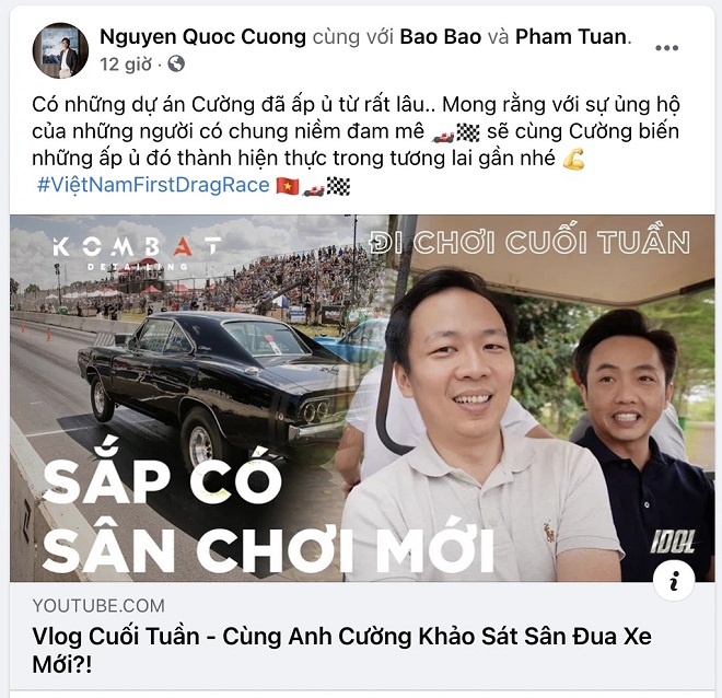 Cường đô la lái Mercedes-AMG GT R khảo sát mở đường đua drag siêu độc tại Việt Nam. Đây là dự định được nam doanh nhân ấp ủ từ lâu khi muốn tạo sân chơi đua xe mới tại khu vực phía Nam.