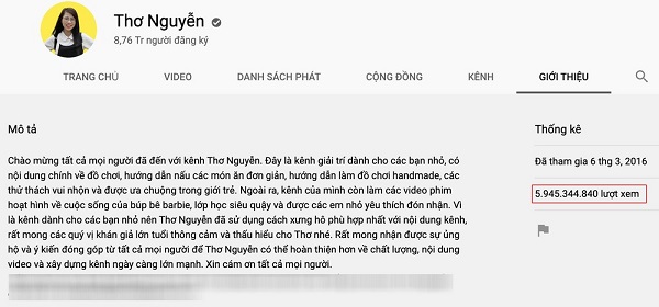 Lượng view hiện tại đã bị 'bay màu' gần 400 triệu views Lượng view hiện tại đã bị 'bay màu' gần 400 triệu views