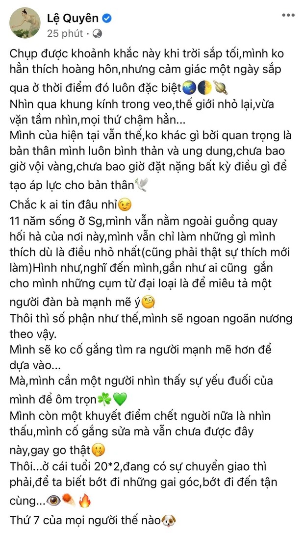 Tâm sự tuổi 40 của Lệ Quyên ngầm tiết lộ lý do 'siêu lòng' trước Lâm Bảo Châu Tâm sự tuổi 40 của Lệ Quyên ngầm tiết lộ lý do 'siêu lòng' trước Lâm Bảo Châu