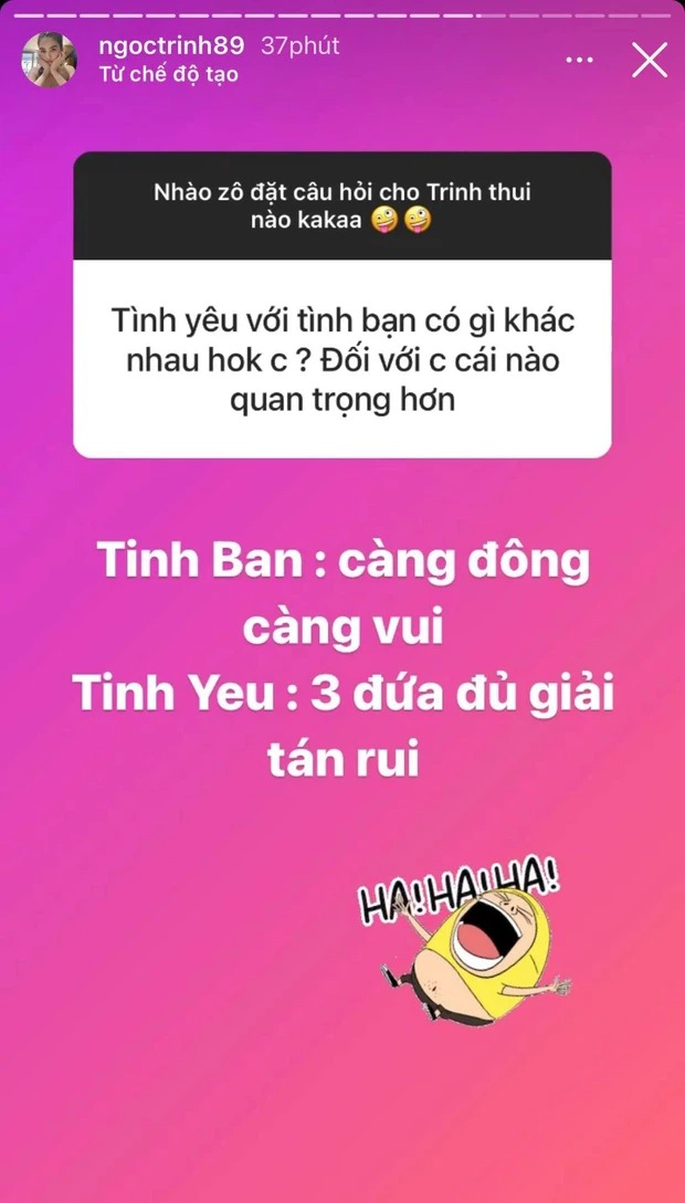 Trinh thích bạn hơn Tình yêu Trinh thích bạn hơn Tình yêu