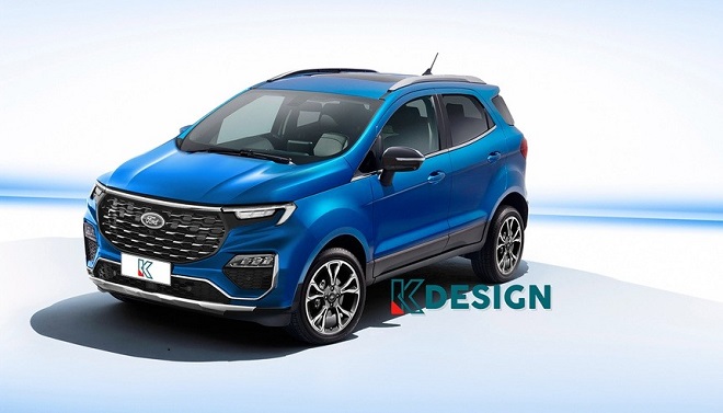 Theo hình ảnh phác họa 3D của Kleber Silva, chiếc Ford EcoSport thế hệ mới có thiết kế hiện đại hơn. Hệ thống đèn trước tách biệt giữa đèn chiếu sáng ban ngày và đèn chính là điểm nhấn của bản thiết kế này.