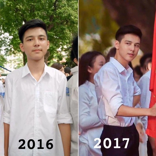 Không nhận ra 'hot boy cầm cờ' năm nào sau 4 năm từng khiến MXH 'chao đảo' - Ảnh 1 Không nhận ra 'hot boy cầm cờ' năm nào sau 4 năm từng khiến MXH 'chao đảo' - Ảnh 1