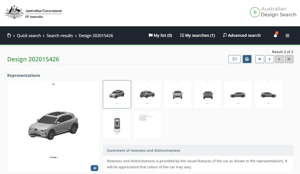 VinFast VF e35 được đăng ký tại Úc, có cả bản máy xăng với lưới tản nhiệt như Mercedes. 