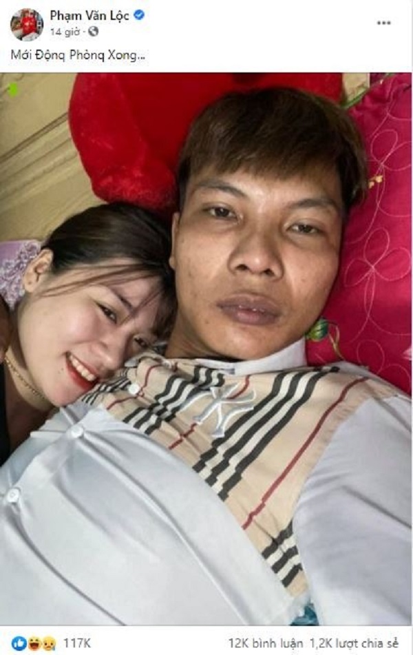 Cười ngất ngưởng với ảnh 'động phòng' hiếm có của Idol giới trẻ Lộc Fuho  