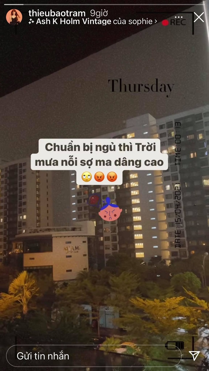 Thiều Bảo Trâm có động thái lạ lúc nửa đêm (ảnh chụp màn hình) Thiều Bảo Trâm có động thái lạ lúc nửa đêm (ảnh chụp màn hình)