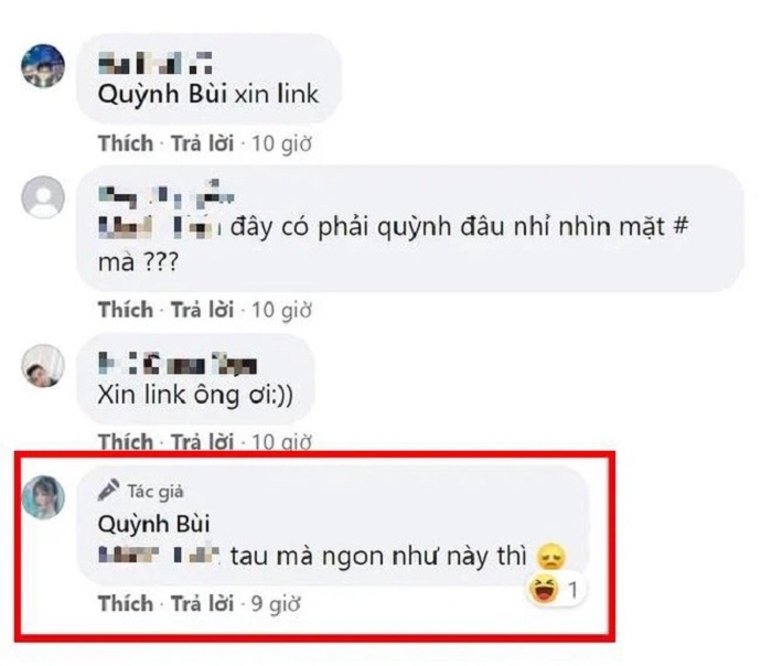 Bình luận phản kháng của Quỳnh Alee trước biến cố