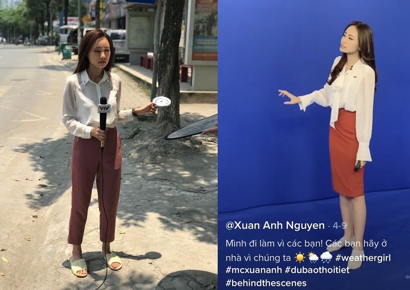 BTV Xuân Anh và 2 phiên bản hài hước BTV Xuân Anh và 2 phiên bản hài hước