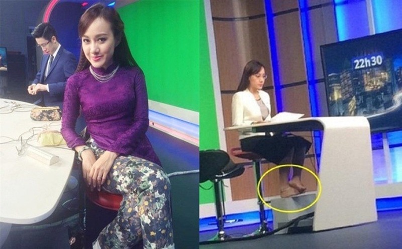 BTV Hoài Anh và khoảnh khắc mặc quần ngủ đi dẫn hài hước (ảnh internet) BTV Hoài Anh và khoảnh khắc mặc quần ngủ đi dẫn hài hước (ảnh internet)