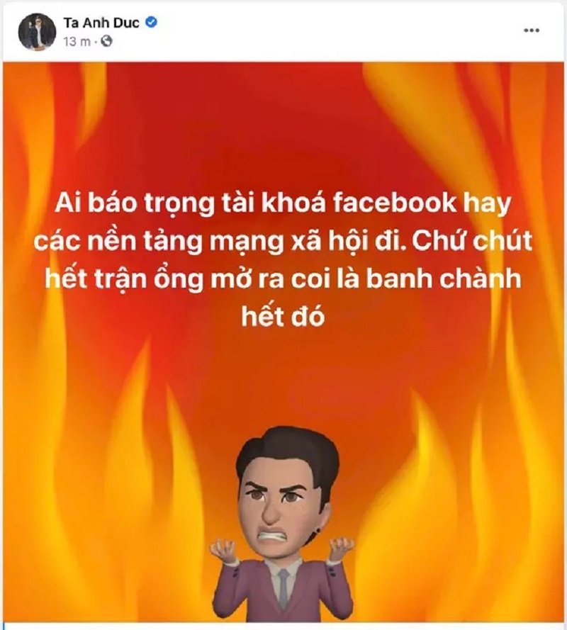 MC 'soái ca' của VTV phản ứng sốc với trọng tài vì Duy Mạnh bị phạt - Ảnh 3 MC 'soái ca' của VTV phản ứng sốc với trọng tài vì Duy Mạnh bị phạt - Ảnh 3