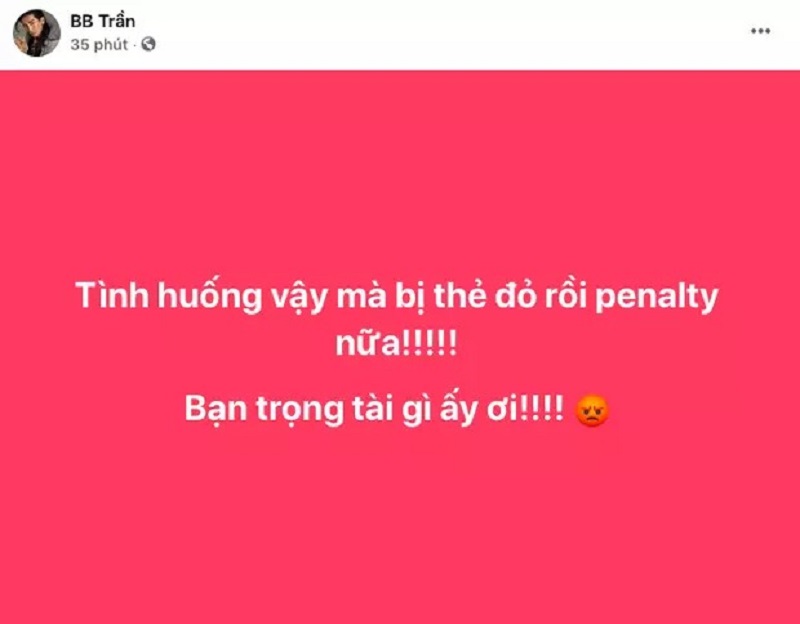 MC 'soái ca' của VTV phản ứng sốc với trọng tài vì Duy Mạnh bị phạt 6