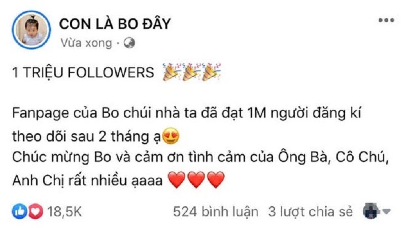 Hòa Minzy thông báo tin vui về con trai cưng (ảnh chụp màn hình)