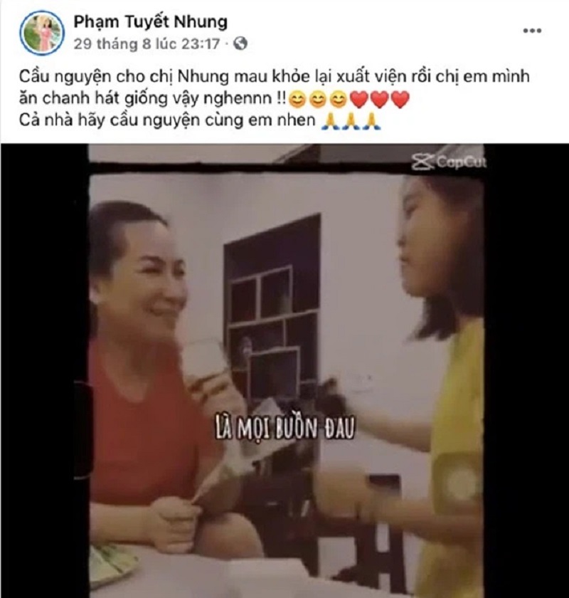 Trong khi con gái nuôi của Phi Nhung đều đặn cầu nguyện cho mẹ Trong khi con gái nuôi của Phi Nhung đều đặn cầu nguyện cho mẹ
