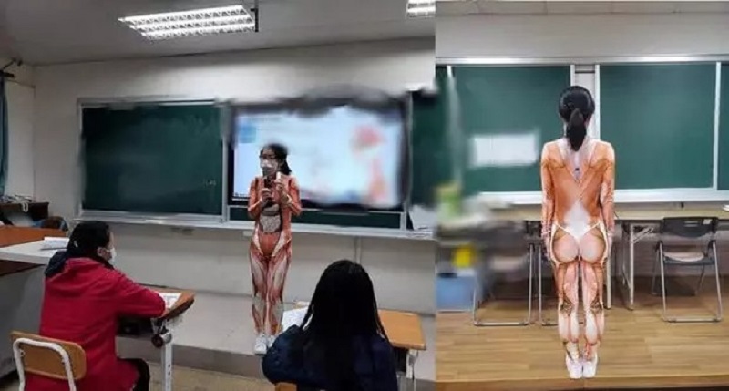 Cô giáo gây 'bão' mạng với giáo cụ trực quan mặc luôn trên người 1 Cô giáo gây 'bão' mạng với giáo cụ trực quan mặc luôn trên người 1