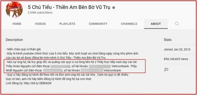 Thông tin này hiện đã bị xóa khỏi kênh (Ảnh chụp màn hình) Thông tin này hiện đã bị xóa khỏi kênh (Ảnh chụp màn hình)