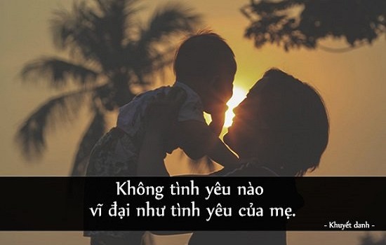 Không tình yêu nào vĩ đại bằng tình yêu của mẹ dành cho con. Đó cũng là tình cảm thiêng liêng nhất đối với mỗi người! (Ảnh: Internet) Không tình yêu nào vĩ đại bằng tình yêu của mẹ dành cho con. Đó cũng là tình cảm thiêng liêng nhất đối với mỗi người! (Ảnh: Internet)
