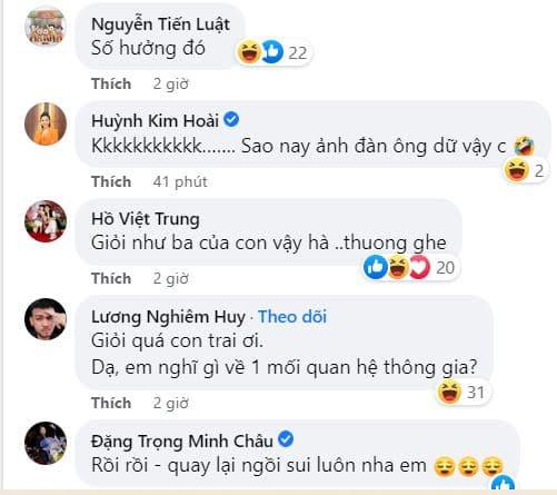 Dàn sao Việt dành lời khen ngợi khi chứng kiến khoảnh khắc con trai Hứa Minh Đạt đi siêu thị nấu cơm cho bố mẹ (Ảnh: Internet) Dàn sao Việt dành lời khen ngợi khi chứng kiến khoảnh khắc con trai Hứa Minh Đạt đi siêu thị nấu cơm cho bố mẹ (Ảnh: Internet)