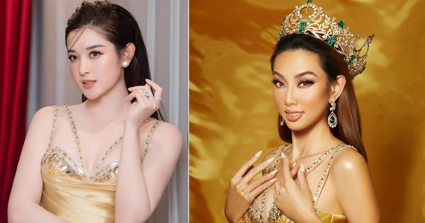 Huyền My và Thuỳ Tiên từng diện chung một mẫu váy, mỗi người một vẻ mười phân vẹn mười thu hút sự chú ý của người hâm mộ (Ảnh: Internet)