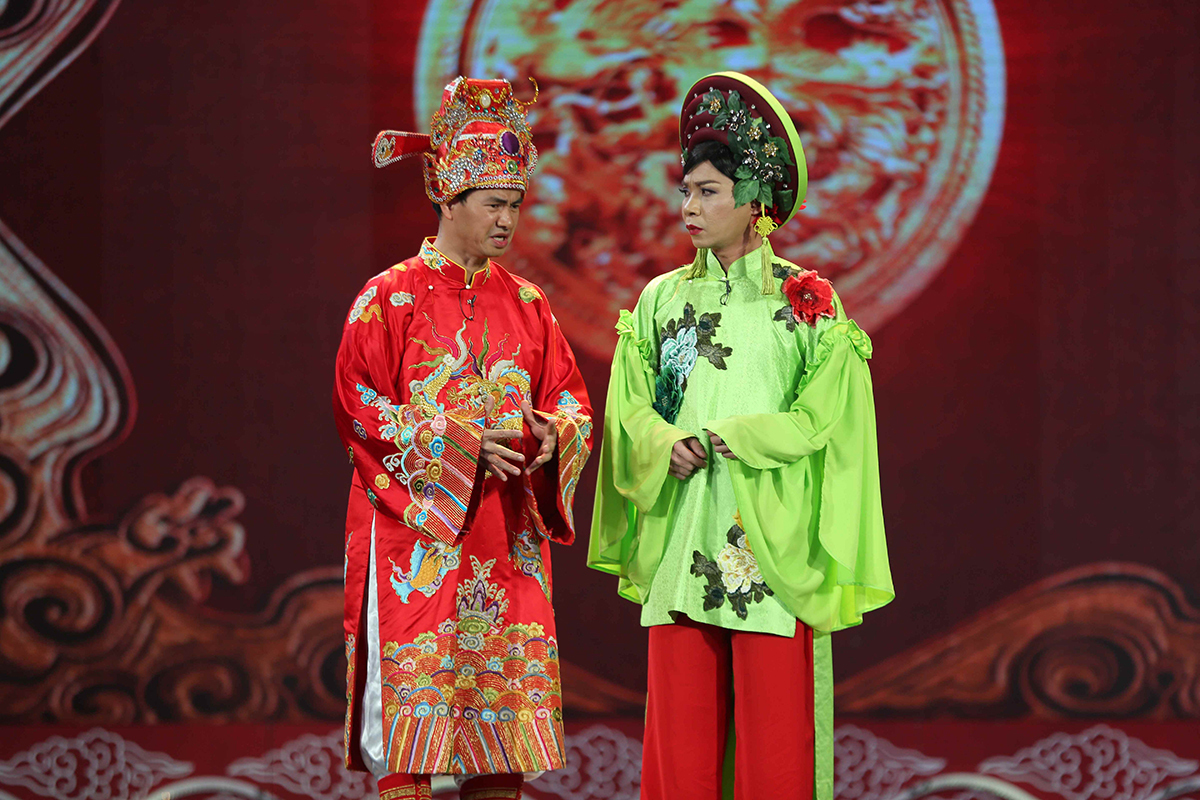 Công Lý - Xuân Bắc trong chương trình Gặp nhau cuối năm (Ảnh: Internet)