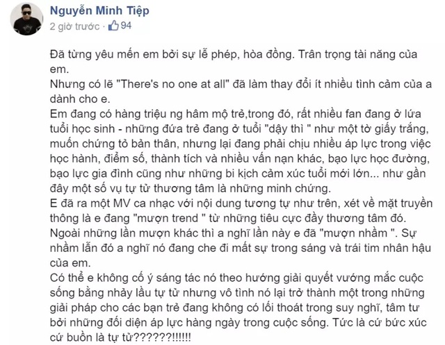 1 nam diễn viên đình đám Vbiz bàn về scandal 'muốn quên' của Sơn Tùng, hành động phía sau gây khó hiểu - Ảnh 1 1 nam diễn viên đình đám Vbiz bàn về scandal 'muốn quên' của Sơn Tùng, hành động phía sau gây khó hiểu - Ảnh 1