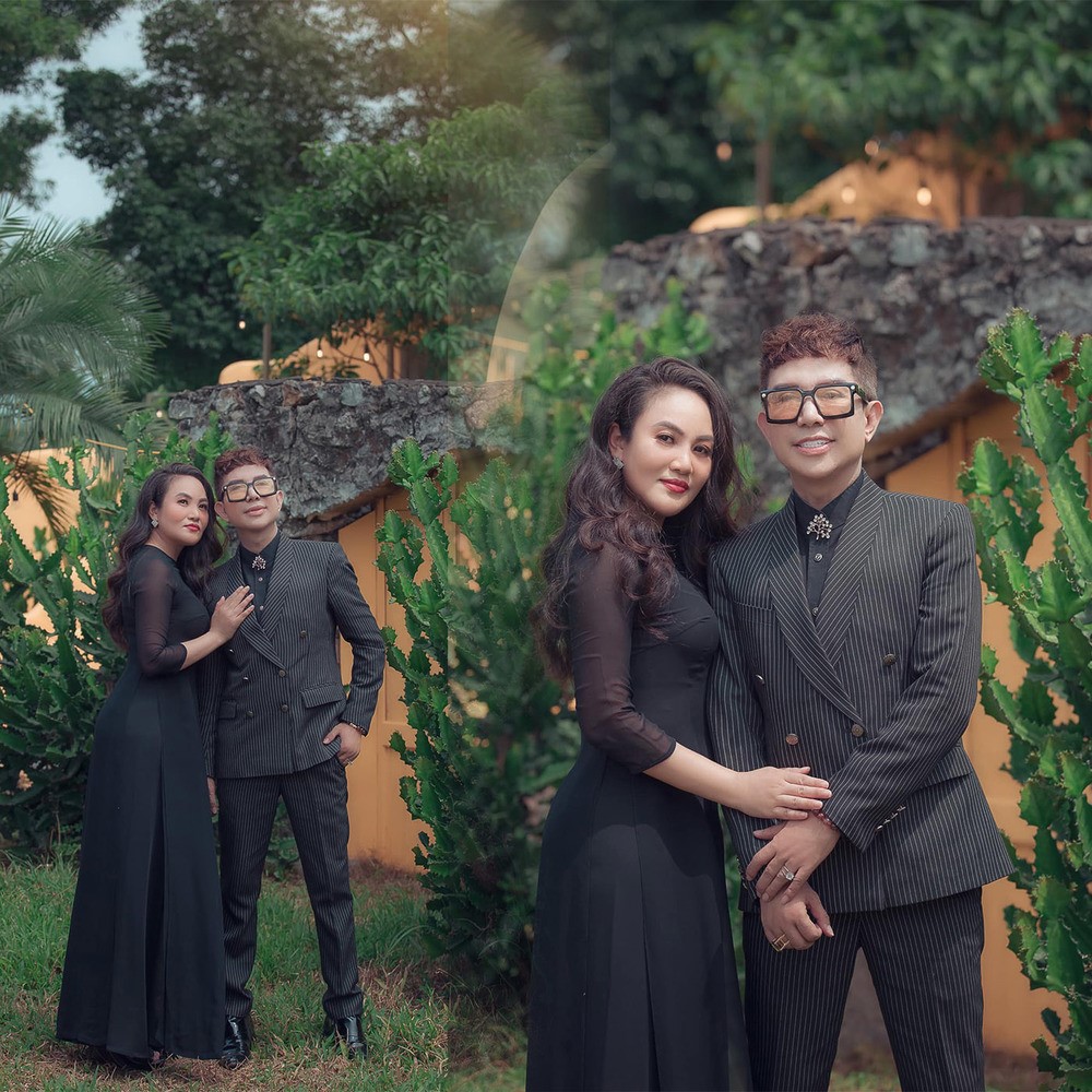 Những khoảnh khắc ngọt ngào của Long Nhật và bà xã khiến nhiều người chú ý (Ảnh: Internet)