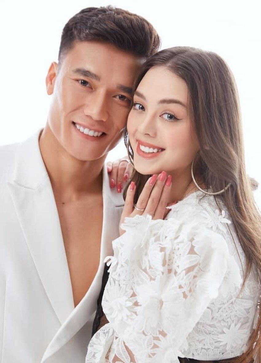 Vợ chồng Bùi Tiến Dũng - Dianka Zakhidova thường xuyên thể hiện tình cảm trên mạng xã hội (Ảnh: Internet)