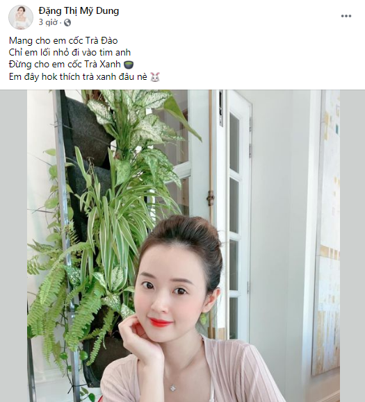 Midu cũng ngẫu hứng với vài dòng về trà xanh Midu cũng ngẫu hứng với vài dòng về trà xanh