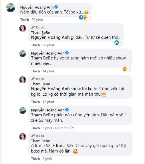 Thắm Bebe công khai dành hẳn 2000 USD để lì xì Hoàng Anh Thắm Bebe công khai dành hẳn 2000 USD để lì xì Hoàng Anh