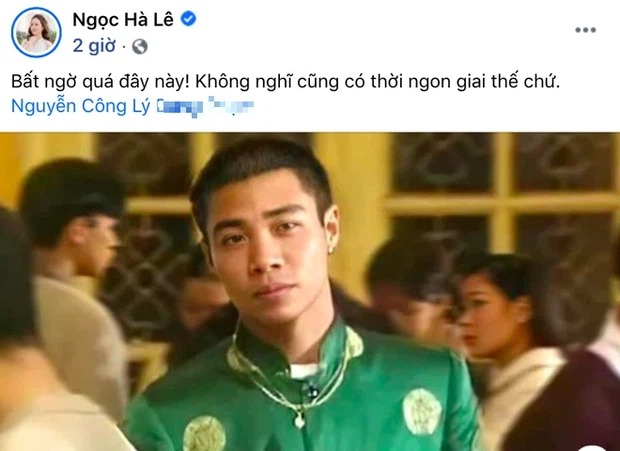 Vợ trẻ Ngọc Hà cũng phải lên tiếng cảm thán trước diện mạo soái ca của nam nghệ sĩ Vợ trẻ Ngọc Hà cũng phải lên tiếng cảm thán trước diện mạo soái ca của nam nghệ sĩ