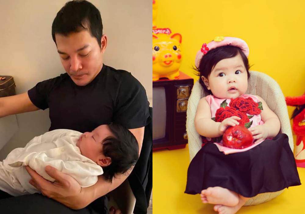 Hình ảnh Trần Bảo Sơn bế thiên thần nhỏ gây xôn xao