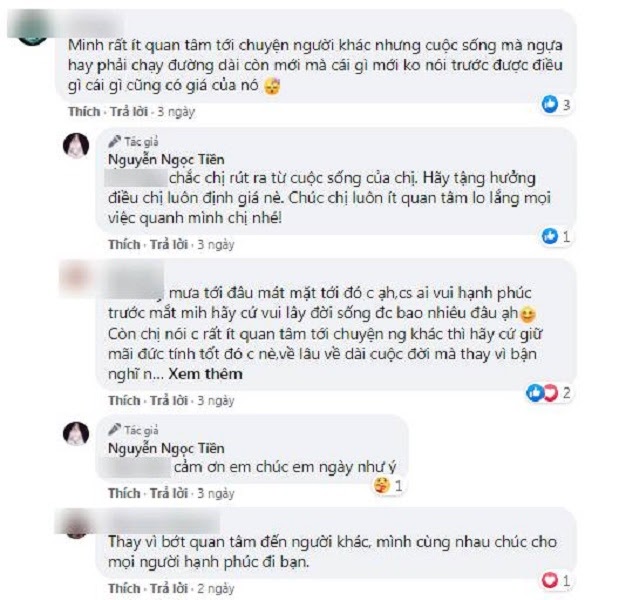 Vợ Quý Bình đanh thép đáp trả lại những bình luận thiếu thiện chí Vợ Quý Bình đanh thép đáp trả lại những bình luận thiếu thiện chí
