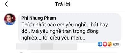 Phi Nhung cách đây không lâu cũng có lời động viên Chi Pu trong sự nghiệp ca hát. Ảnh: FBNV Phi Nhung cách đây không lâu cũng có lời động viên Chi Pu trong sự nghiệp ca hát. Ảnh: FBNV
