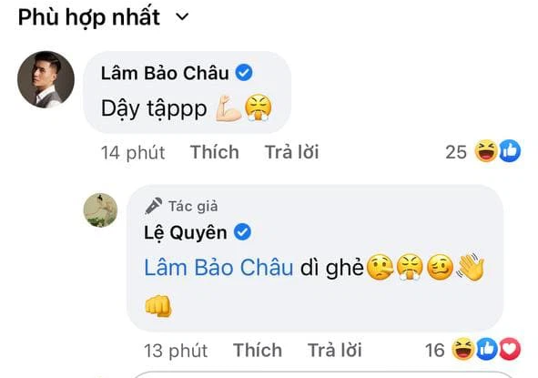 Và đã được bạn trai Lâm Bảo Châu thúc giục chuyện luyện tập. Ảnh: FBNV