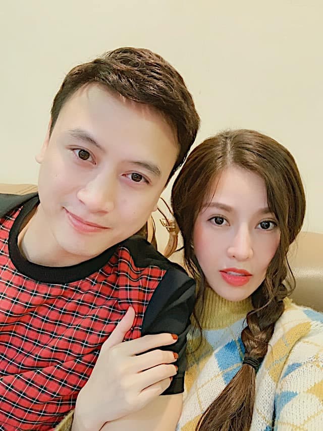 Quế Vân và bạn trai hiện tại. Ảnh: FBNV