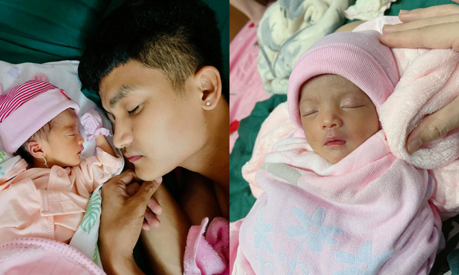 Lúc mới sinh, Minnie như bản sao của Mạc Văn Khoa. Ảnh: FBNV Lúc mới sinh, Minnie như bản sao của Mạc Văn Khoa. Ảnh: FBNV