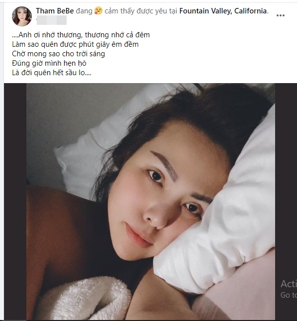 Thắm Bebe cũng có hình ảnh tương tự Hoàng Anh. Ảnh FBNV Thắm Bebe cũng có hình ảnh tương tự Hoàng Anh. Ảnh FBNV