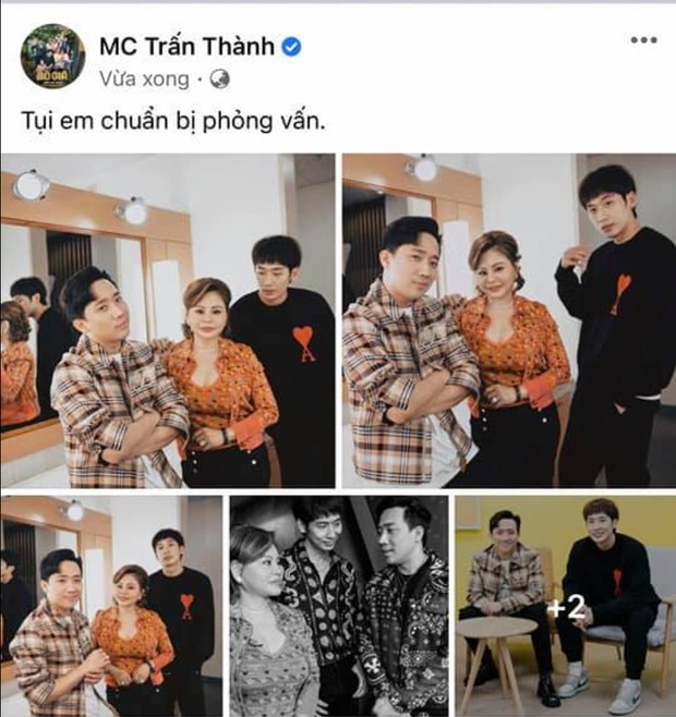 Trấn Thành gây chú ý với bài đăng mới nhất. Ảnh: FBNV Trấn Thành gây chú ý với bài đăng mới nhất. Ảnh: FBNV