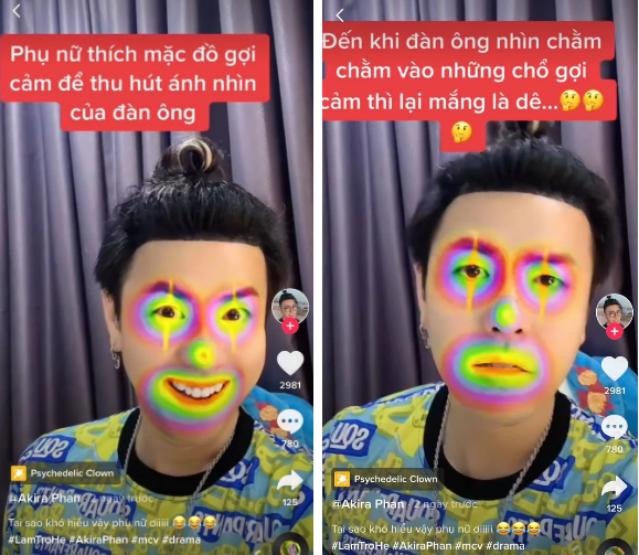 Akira Phan gây tranh cãi bởi phát ngôn về cách ăn mặc của phụ nữ. Ảnh: Chụp màn hình Akira Phan gây tranh cãi bởi phát ngôn về cách ăn mặc của phụ nữ. Ảnh: Chụp màn hình