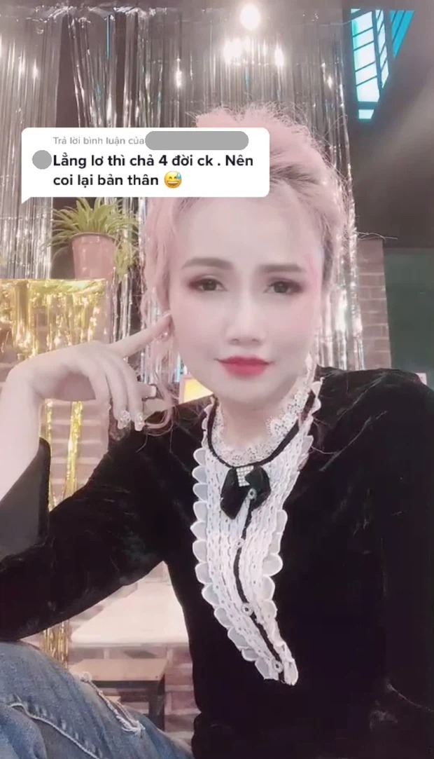 Nữ diễn viên Hoàng Yến đáp trả antifan trước lời bình luận không hay về mình. Ảnh: Tiktok Nữ diễn viên Hoàng Yến đáp trả antifan trước lời bình luận không hay về mình. Ảnh: Tiktok
