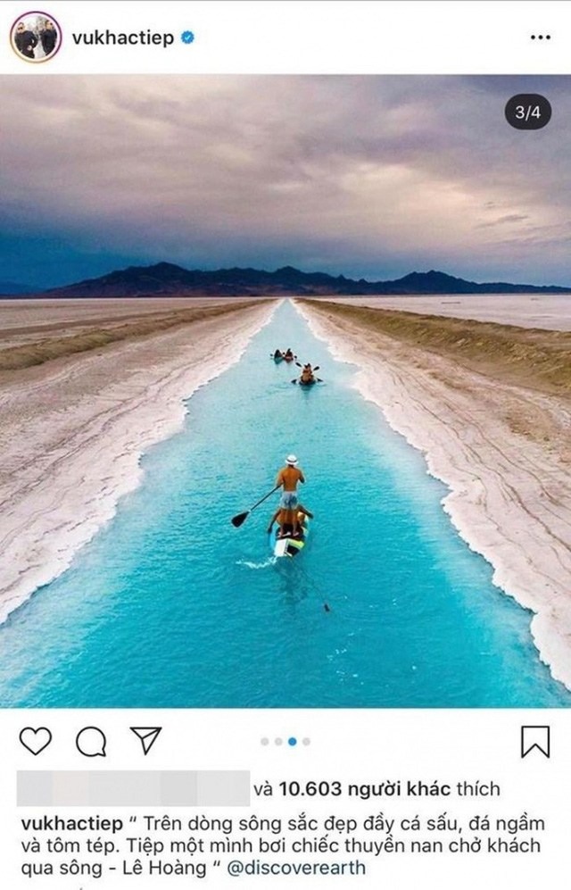 Vũ Khắc Tiệp bị tố 'mượn ảnh' của nhiếp ảnh gia nước ngoài để 'sống ảo'. Ảnh: instagram