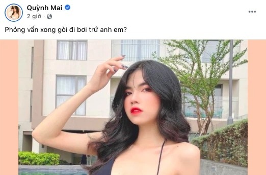 Mai Dora gây chú ý với hình ảnh mới nhất trên trang cá nhân. Ảnh: FBNV Mai Dora gây chú ý với hình ảnh mới nhất trên trang cá nhân. Ảnh: FBNV